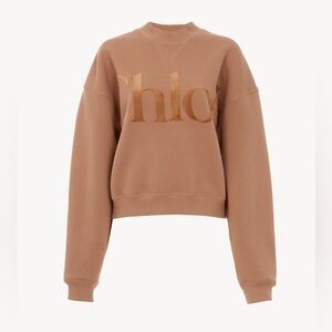 ✨ CHLOE fall winter 2024 velvet logo sweatshirt